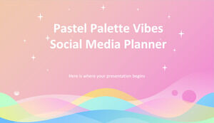 Pastell Palette Vibes Social Media Planer
