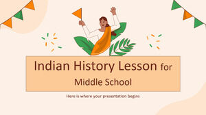 Lezione di storia indiana per la scuola media