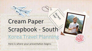 Notatnik z kremowego papieru - Planowanie podróży do Korei Południowej