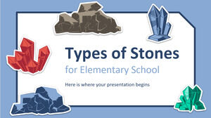 Tipuri de pietre pentru școala elementară