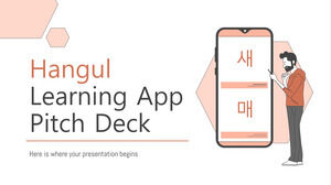 Hangul Learning App 宣传资料