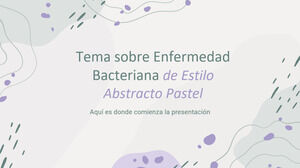Thema Bakterielle Krankheit im abstrakten Pastellstil