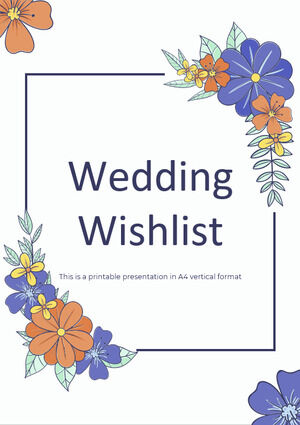 Lista de deseos de boda