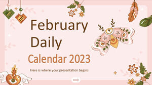Calendario giornaliero di febbraio 2023