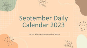Сентябрьский ежедневный календарь на 2023 год