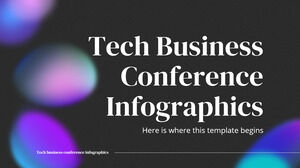 Tech-Business-Konferenz Infografiken