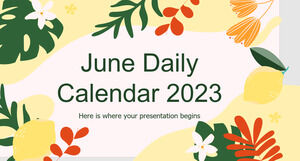 Calendarul zilnic al lunii iunie 2023
