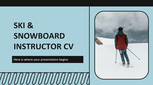 CV Maestro di Sci e Snowboard