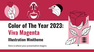 Couleur de l'année 2023 : Viva Magenta - Illustration Minitheme