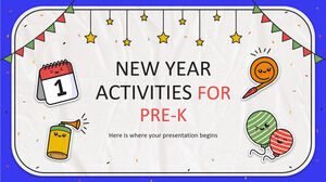 Neujahrsaktivitäten für Pre-K