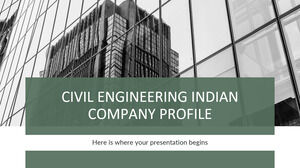 Profil de l'entreprise indienne de génie civil