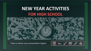 Activités du Nouvel An pour le lycée