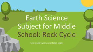 Earth Science Subject for Middle School: Rock Cycle