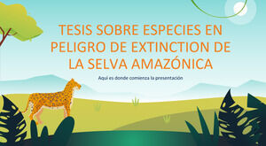 Teza o zagrożonych gatunkach lasów deszczowych Amazonii