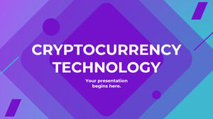 Templat PowerPoint Teknologi Cryptocurrency