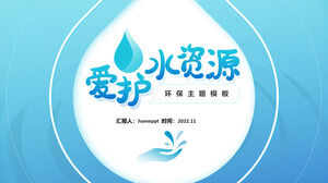 Lindungi sumber daya air dan template ppt tema perlindungan lingkungan