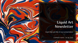 Liquid Art Newsletter Design di sfondo per presentazioni gratuito per temi di Presentazioni Google e modelli di PowerPoint