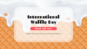 International Waffle Day Design di sfondo per presentazioni gratuite per temi di Presentazioni Google e modelli PowerPoint