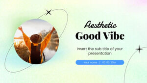 Эстетический дизайн фона презентации Good Vibe для тем Google Slides и шаблонов PowerPoint