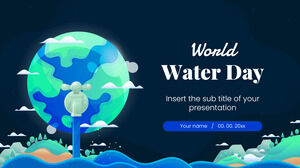 Bezpłatny projekt prezentacji Światowego Dnia Wody dla motywów Prezentacji Google i szablonów PowerPoint