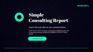 Google 슬라이드 테마 및 파워포인트 템플릿을 위한 간단한 컨설팅 보고서 무료 프레젠테이션 배경 디자인