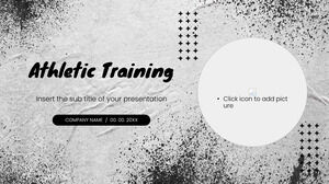 Diseño de fondo de presentación gratuita de entrenamiento atlético para temas de Google Slides y plantillas de PowerPoint