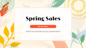 Google 슬라이드 테마 및 파워포인트 템플릿을 위한 봄 판매 무료 프리젠테이션 배경 디자인