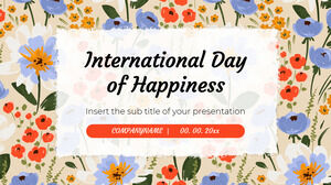 Diseño de fondo de presentación gratuita del Día Internacional de la Felicidad - Temas de Google Slides y plantillas de PowerPoint