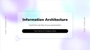 Architecture de l'information Conception d'arrière-plan de présentation gratuite pour les thèmes Google Slides et les modèles PowerPoint