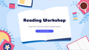 Reading Workshop Kostenloses Präsentationshintergrunddesign für Google Slides-Themen und PowerPoint-Vorlagen