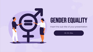 Google 슬라이드 테마 및 파워포인트 템플릿을 위한 남녀 평등 무료 프리젠테이션 배경 디자인