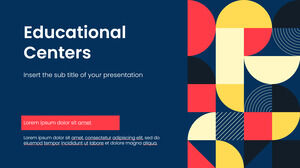 Bildungszentren Kostenloses Präsentationshintergrunddesign für Google Slides-Themen und PowerPoint-Vorlagen