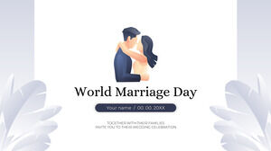 تصميم خلفية عرض تقديمي مجاني ليوم الزواج العالمي لموضوعات العروض التقديمية من Google وقوالب PowerPoint