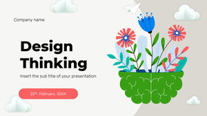 Workshop de Design Thinking Design de plano de fundo gratuito para apresentações do Google Slides e modelos de PowerPoint