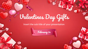 Google幻燈片主題和PowerPoint模板的情人節禮物免費演示文稿背景設計