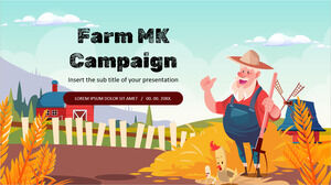 Conception d'arrière-plan de présentation gratuite de la campagne Farm MK pour les thèmes Google Slides et les modèles PowerPoint