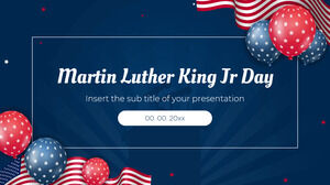 Google幻灯片主题和PowerPoint模板的马丁路德金日免费演示背景设计