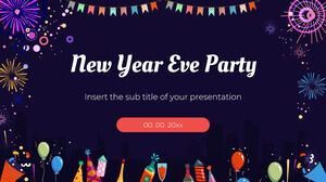 قالب بوربوينت لحفلة رأس السنة الجديدة وموضوع شرائح جوجل المجانية - تصميم خلفية العرض التقديمي