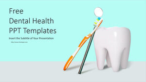 Kostenlose Powerpoint-Vorlage für die Zahngesundheit
