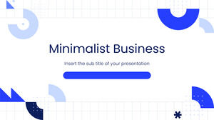 Бесплатный шаблон Powerpoint для минималистского бизнеса