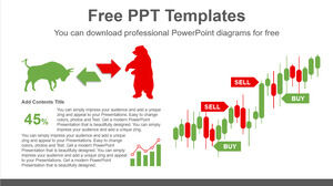 股票交易图表的免费 Powerpoint 模板