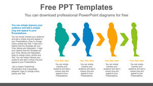 Бесплатный шаблон Powerpoint для изменения веса диеты
