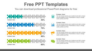 Free Powerpoint Template for Puzzle chart PowerPoint