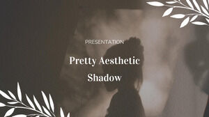 Jolie présentation d'ombre esthétique. Thème PPT et GS gratuit