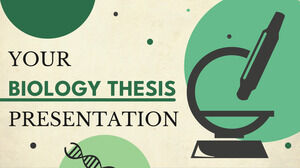 Tesi di biologia. Modello PPT gratuito e tema di Presentazioni Google