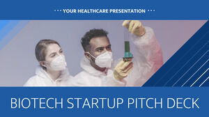 Pitch Deck de startup biotechnologique. Modèle PPT gratuit et thème Google Slides