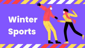 Sports d'hiver. Modèle PPT gratuit et thème Google Slides