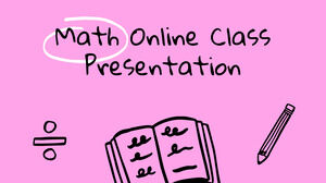 数学在线课程。 免费 PPT 模板和 Google 幻灯片主题