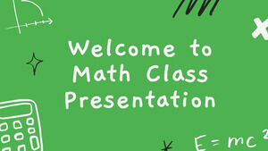 欢迎来到数学课堂。 免费 PPT 模板和 Google 幻灯片主题