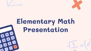 Elementare Mathematik. Kostenlose PPT-Vorlage und Google Slides-Design